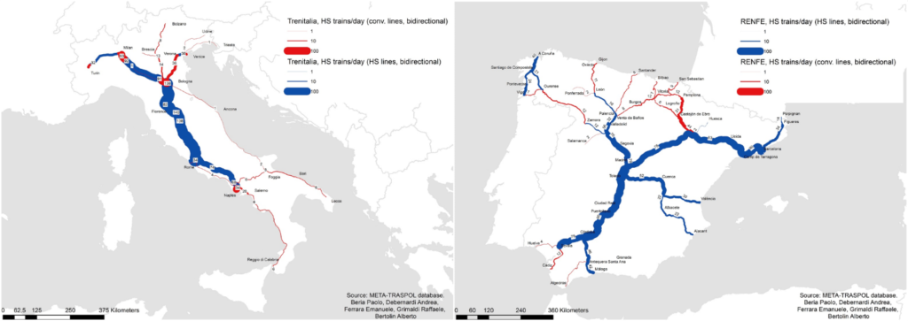 Reti ferroviarie italiana e spagnola