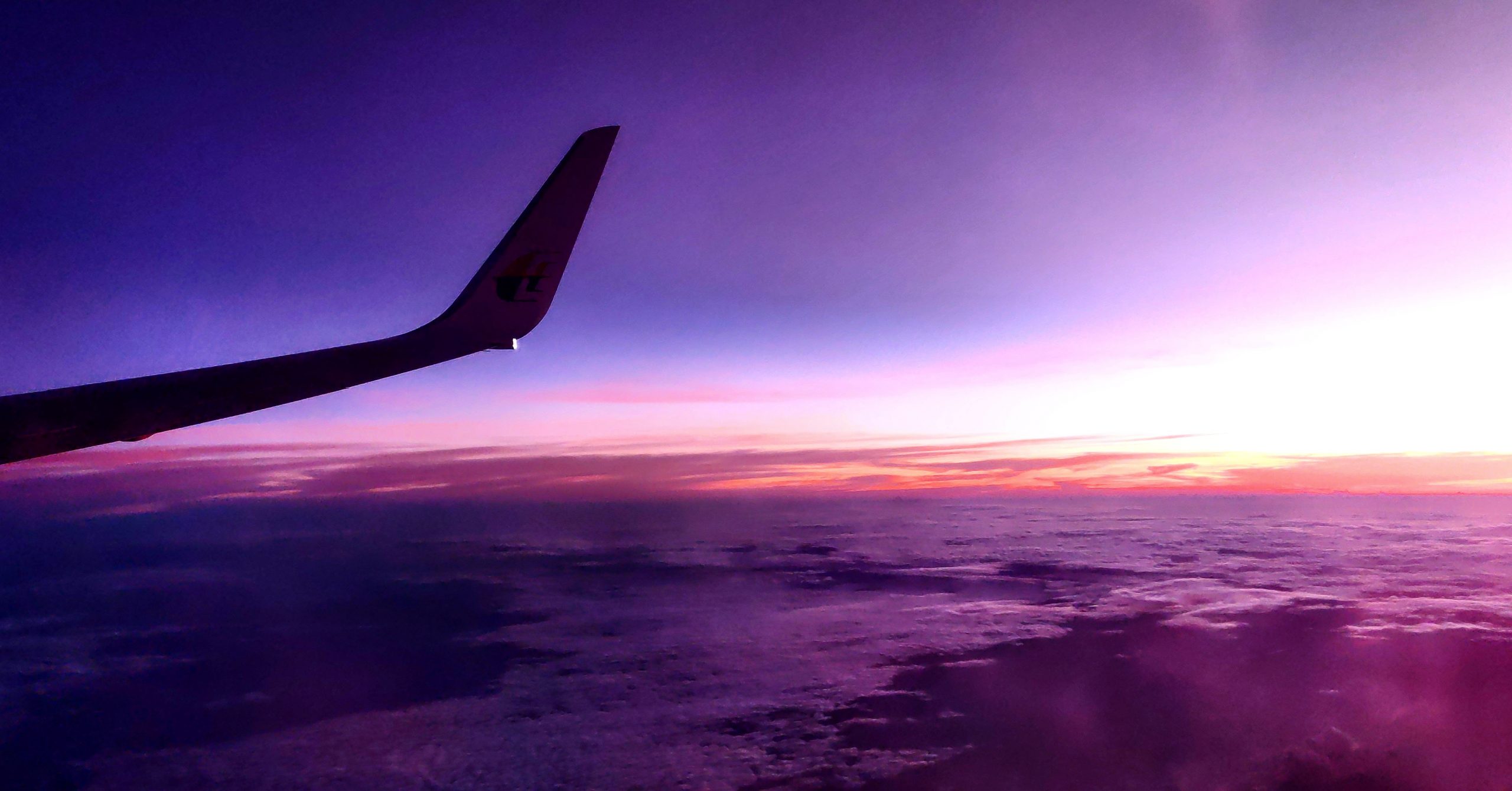 tramonto dal finestrino